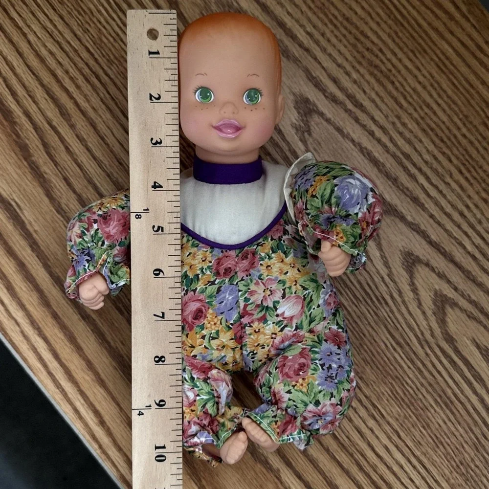 Up Up & Away Kinder-Garden Baby Doll Bottle 1999 Vintage Green Eyes Orange hair